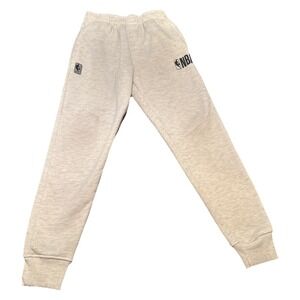 NBA Youth Boys Gray Sweatpants‎ Size 10-12 Elastic Waist Cuffed Joggers Logo